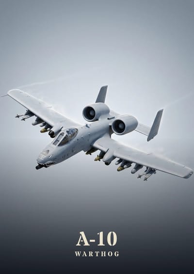 A-10 Warthog, to scale over a 210 cm sofa