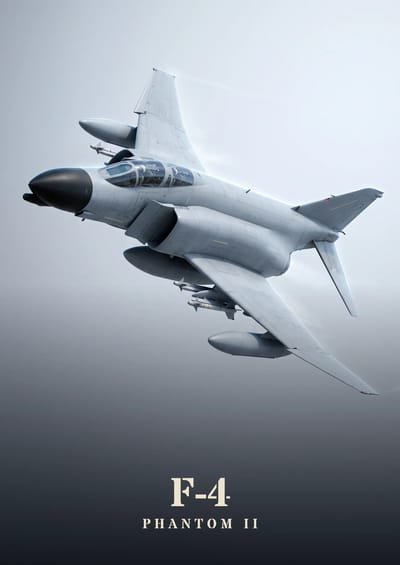 F-4 Phantom II, to scale over a 210 cm sofa