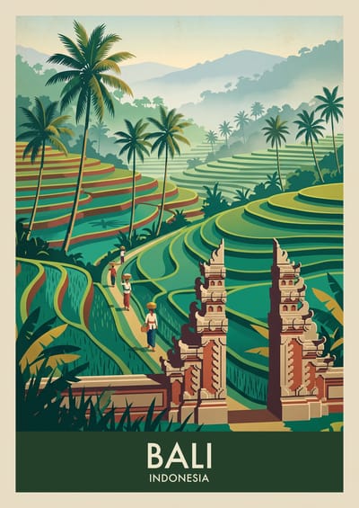 Bali, to scale over a 210 cm sofa