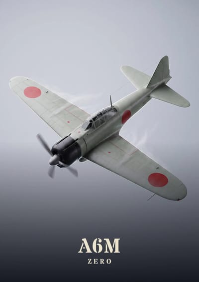 A6M Zero, to scale over a 210 cm sofa