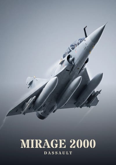 Mirage 2000, to scale over a 210 cm sofa