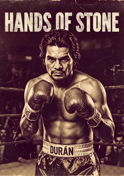 Hands of Stone, to scale over a 210 cm sofa