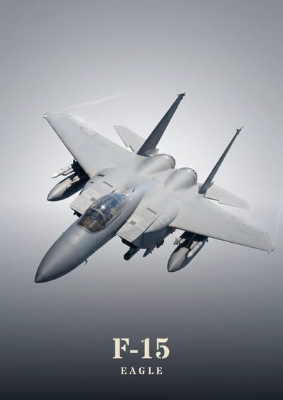 F-15 Eagle, to scale over a 210 cm sofa