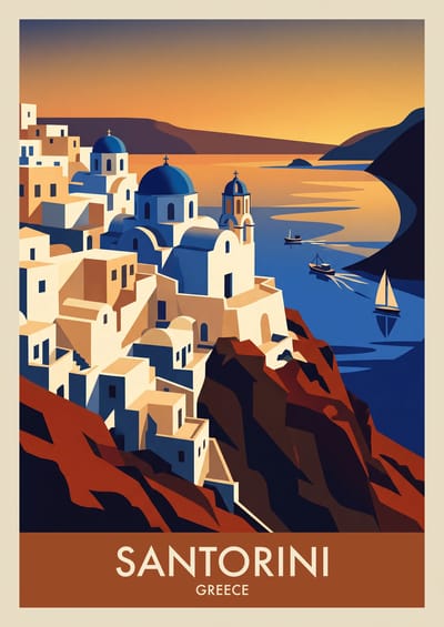 Santorini, to scale over a 210 cm sofa