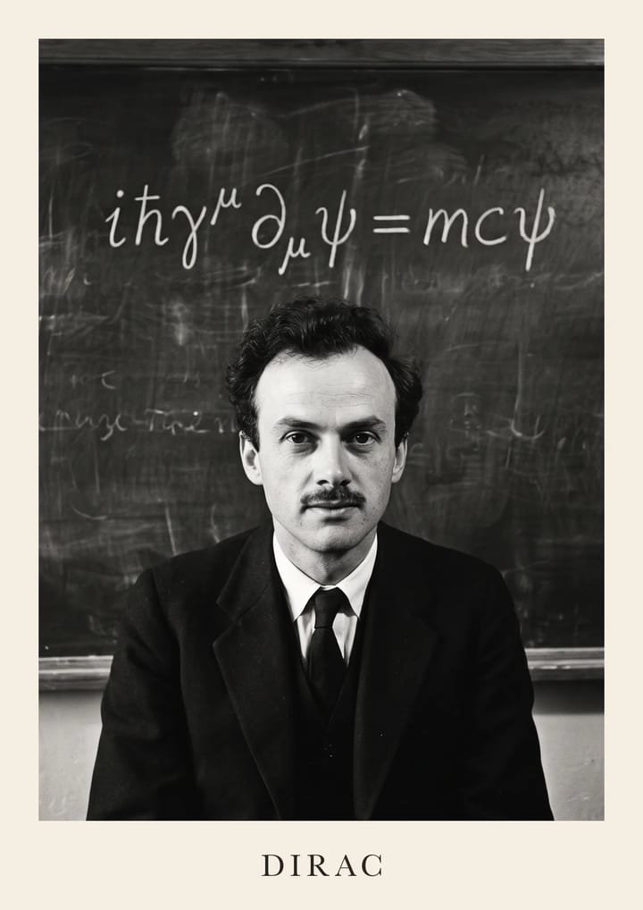 Paul Dirac, framed