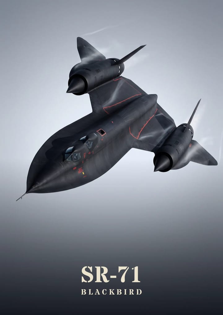 SR-71 Blackbird, framed