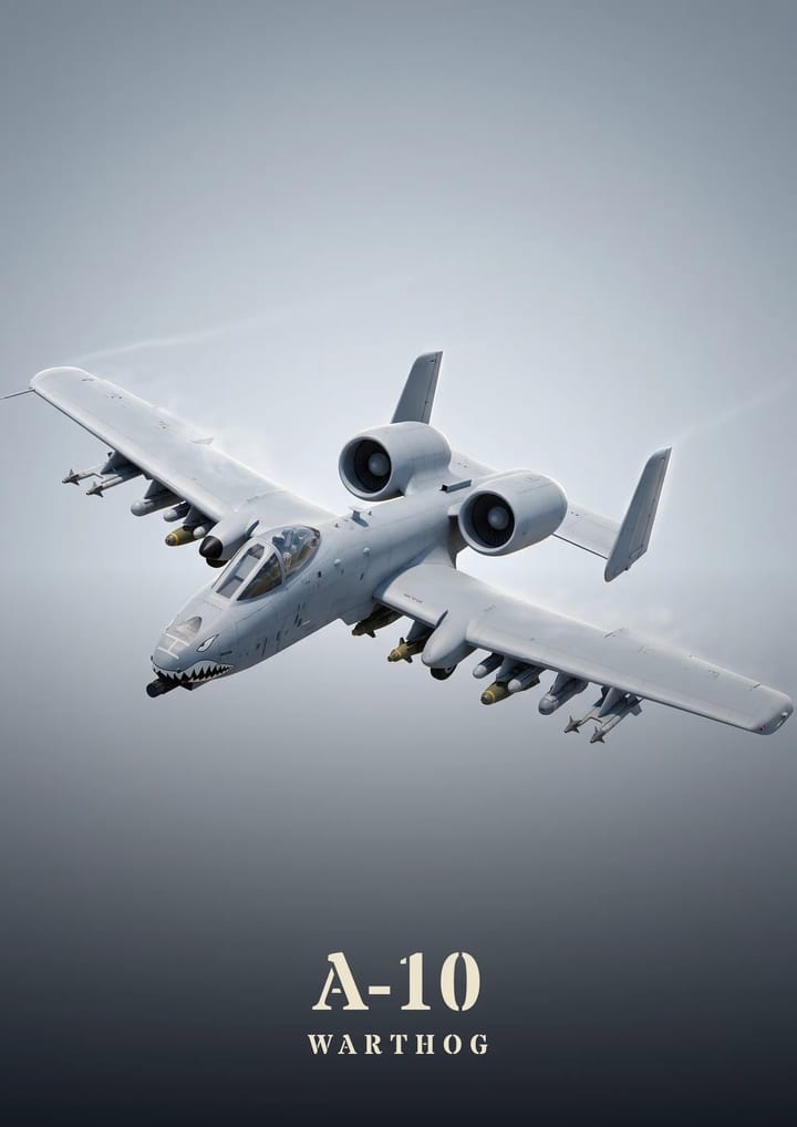 A-10 Warthog, framed