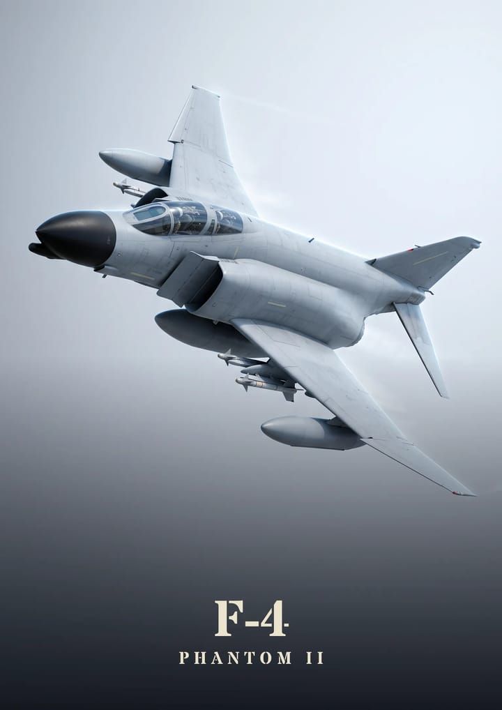 F-4 Phantom II, framed