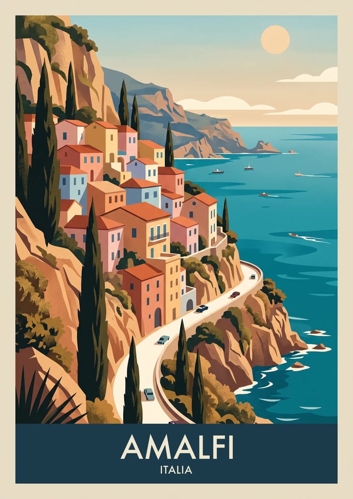 Amalfi, framed