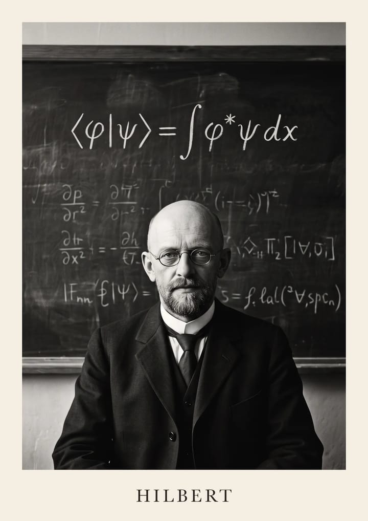 David Hilbert, framed