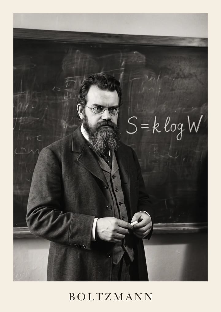 Ludwig Boltzmann, framed