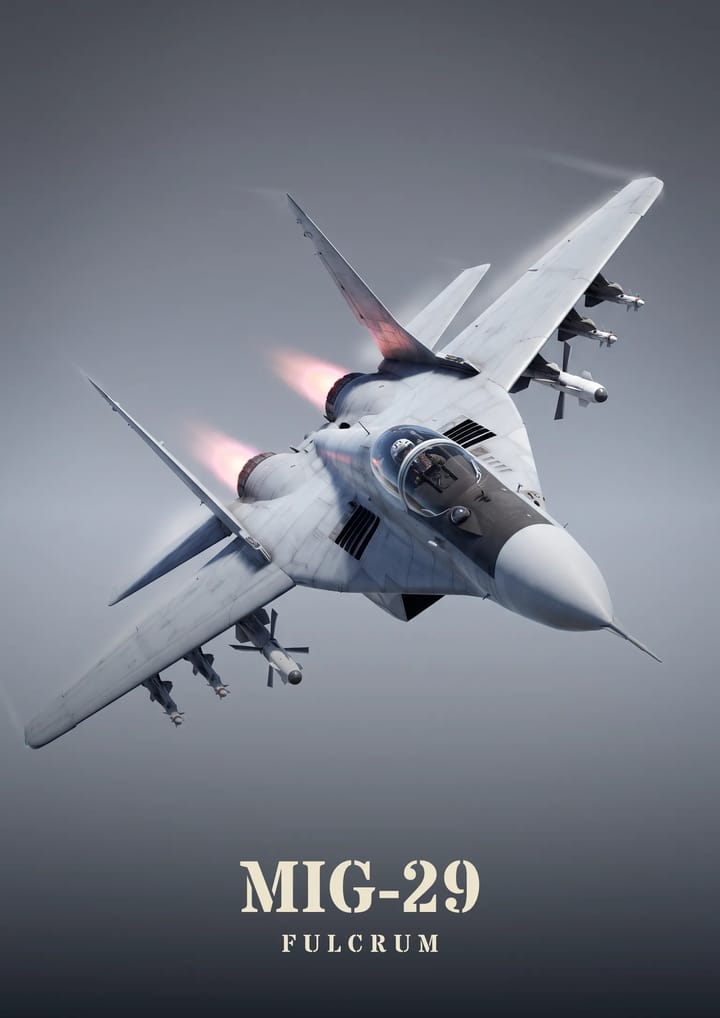 MiG-29 Fulcrum, framed