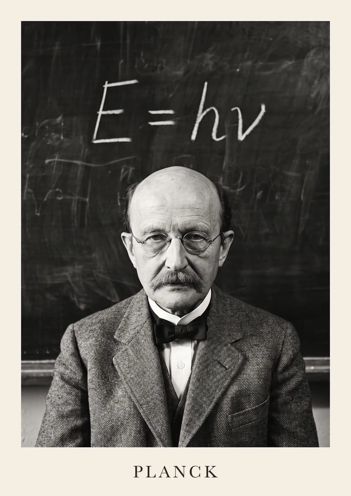 Max Planck, framed