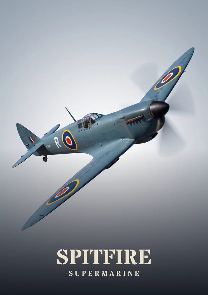 Spitfire, framed