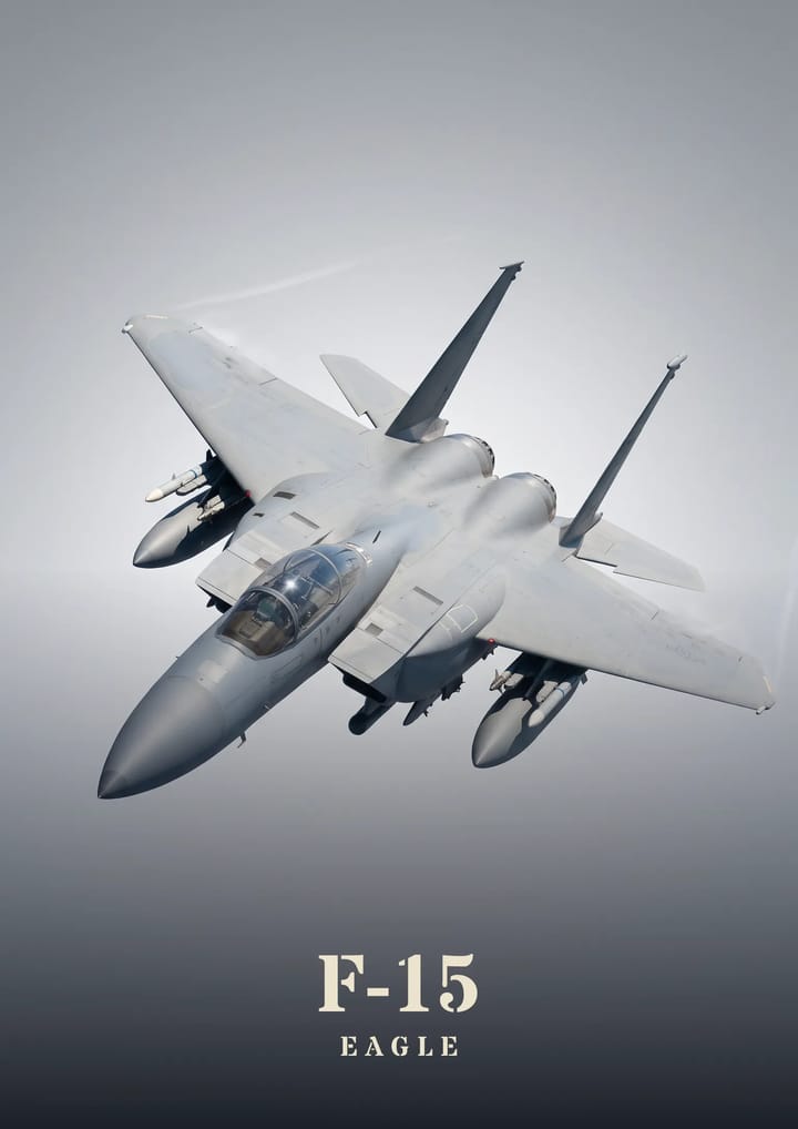 F-15 Eagle, framed