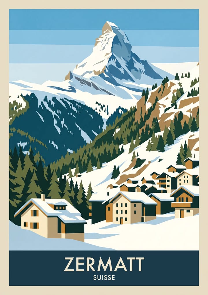 Zermatt, framed