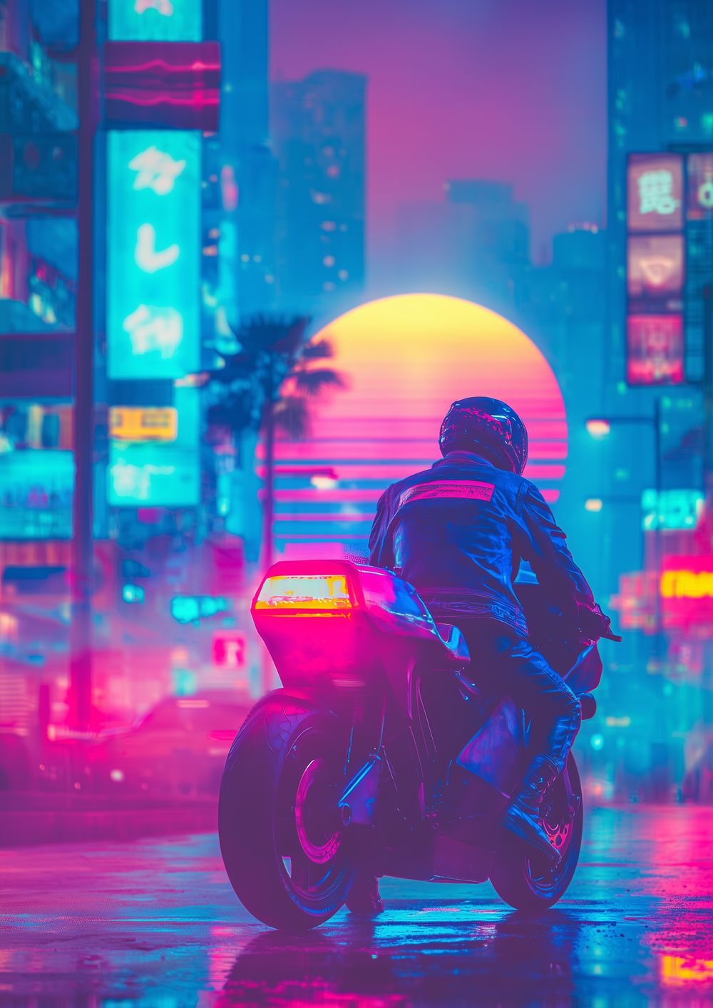 Rider of the Neon Horizon