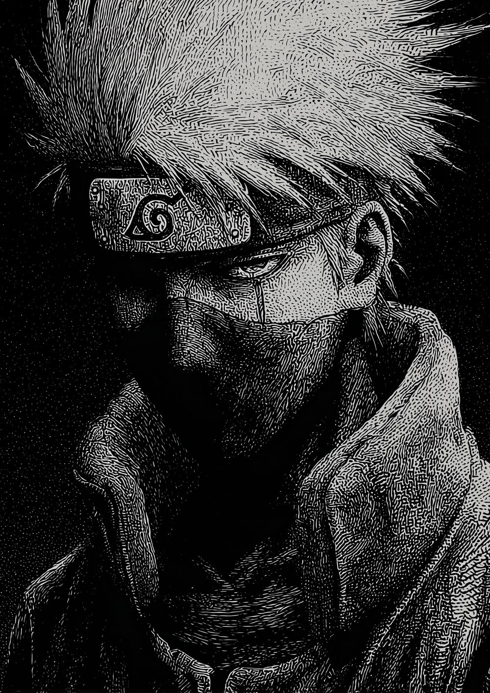 Silent Spiral: Masked Shinobi Portrait